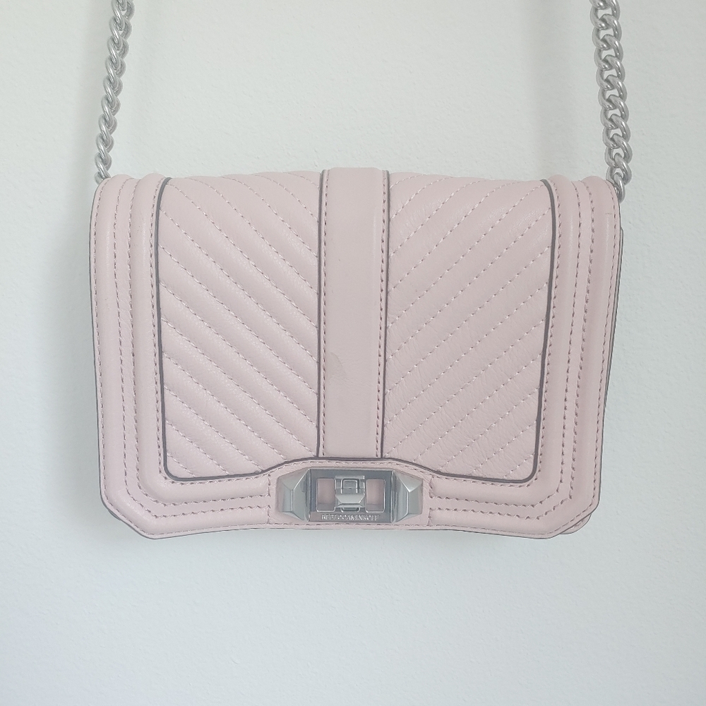 Rebecca Minkoff! Small chevron quilted love cross body - Picture 3 of 8